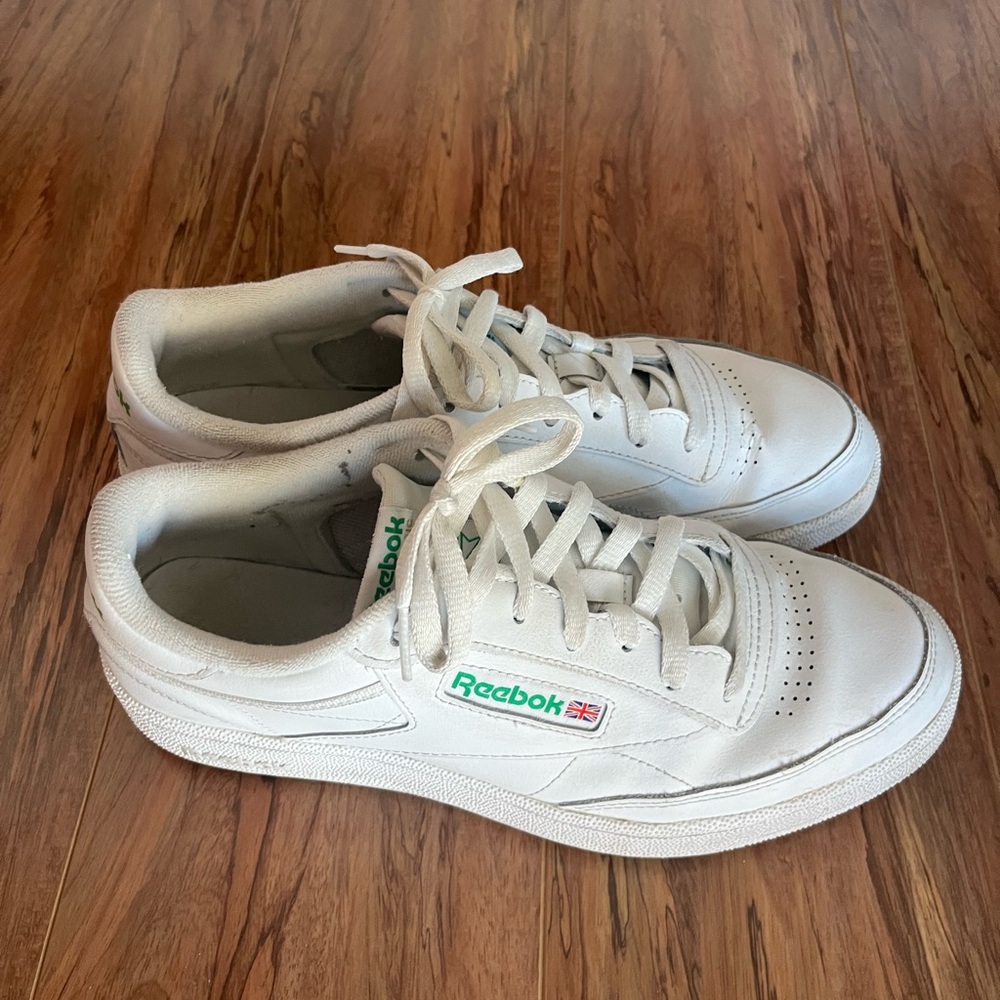 Reebok White Leather Sneakers